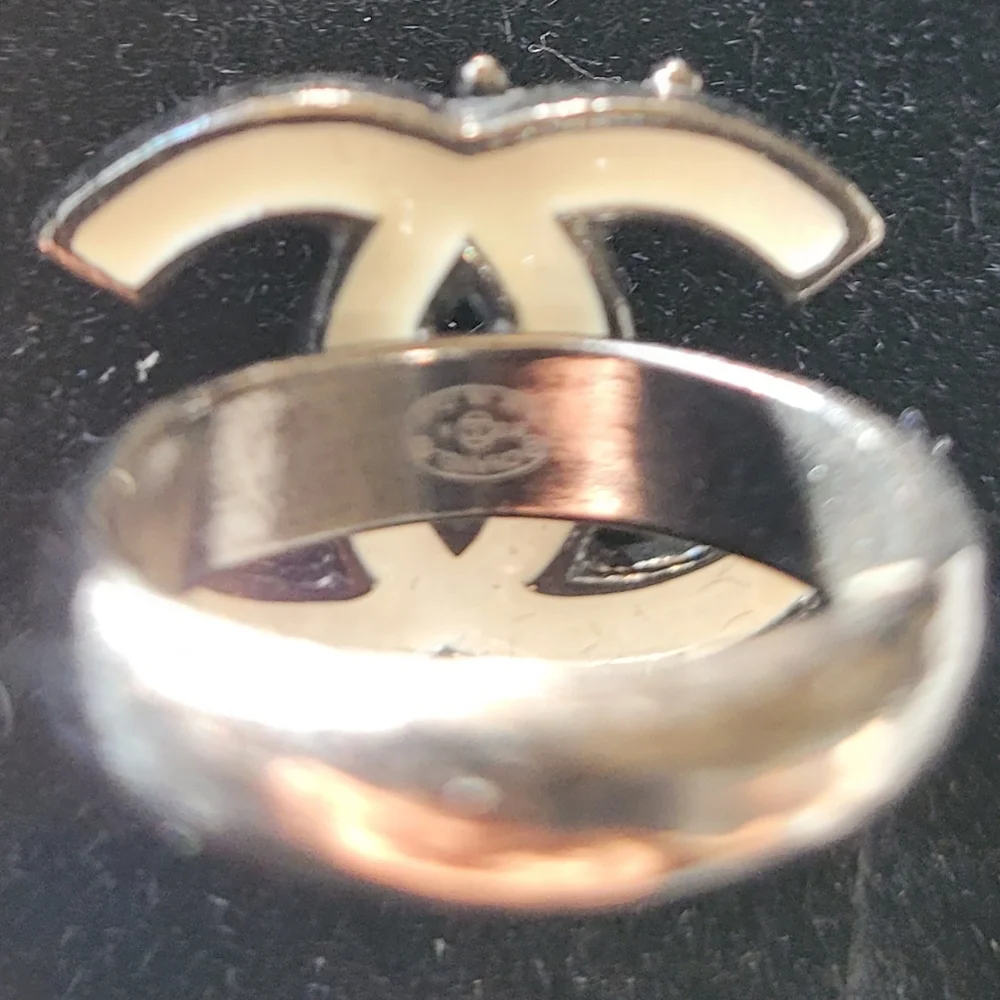 Chanel Gunmetal Ring